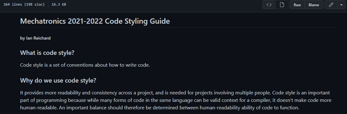 Style Guide